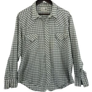 Vintage Roebucks Pearl Snap Shirt XL